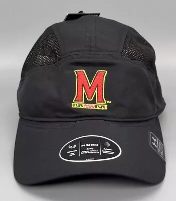 Maryland Terrapins Under Armour Iso-Chill Black Hat Running Adjustable Terps New • $49.95