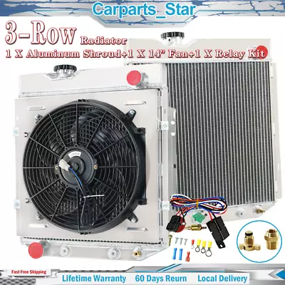 3Row Radiator Shroud Fan Kit For 60-1966 Ford Mustang Comet/ Falcon Ford Model-T • $179