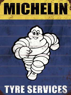 Michelin Retro Vintage Metal Sign Man Cave • £4.84