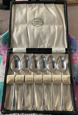 Lovely Set Of Six Silver Plated Salisbury Pattern Spoons James Walker London • £12