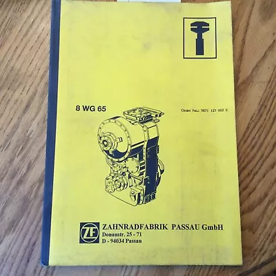 ZAHNRADFABRIK 8WG65 Transmission SERVICE SHOP REPAIR MANUAL GUIDE BOOK DROPBOX • $99.99