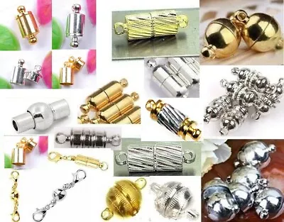 Magnetic Clasp For Bracelet Necklace Strong Magnetic Connector MANY STYLES  • $4.99