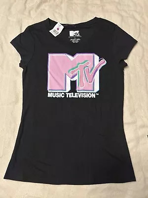 NWT Women's Juniors MTV Music Television Sleeveless Tank Top Shirt - Size Large • £3.46