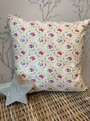 Rose & Hubble Ring Of Roses Floral Cream 16   Cushion Cover Gift • £8