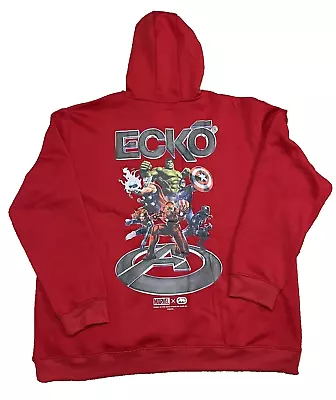 Marvel X Ecko Unltd Avengers Hoodie Sweatshirt Mens SIZE 2XL Red Pullover NWT • $49.99