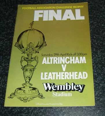 Altrincham V Leatherhead - FA Trophy Final 1978 • £2