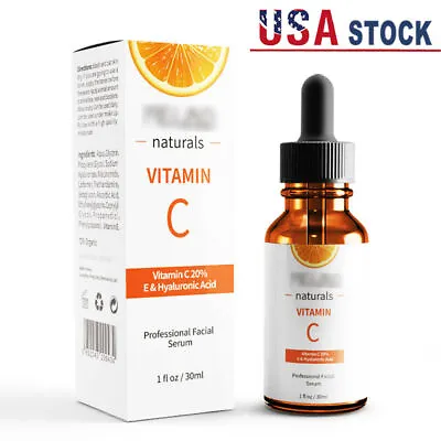 $6.50 • Buy Vitamin C Serum For Face With Hyaluronic Acid Anti Aging Wrinkle Skin Care 30ML