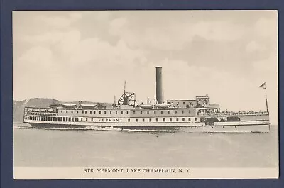 Steamer VERMONT - On Lake Champlain New York  - C 1910 • $6.77