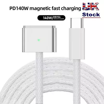 Magnetic Converter USB Type C To Magsafe 3 Charger Cord For MacBook Air/Pro • £10.11