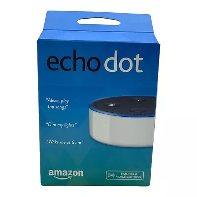 Amazon Echo Dot (2nd Generation) Smart Assistant - White - Factory Sealed • $23.95