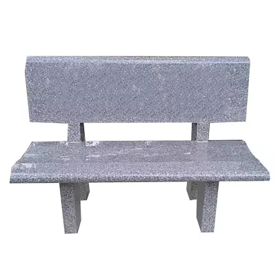 Headstone Cemetery Bench - Park Style - Small - Granite - Engraving Available • $2049