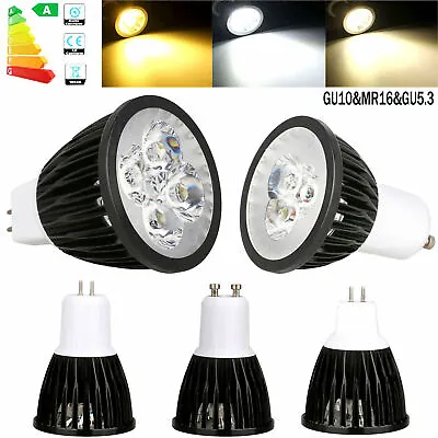 GU10 MR16 GU5.3 Dimmable LED Spotlight Bulbs Home 220V Lamp 3W 6W 9W 10W 12W 15W • £3.42