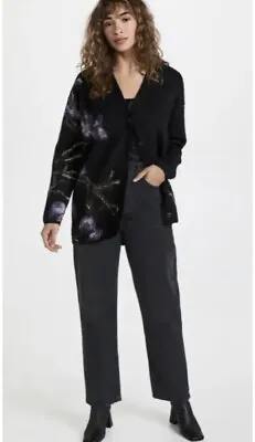$545 Vince Alpaca Wool Mohair Orchid Long Button Cardigan Oversized Soft Sz S • $150