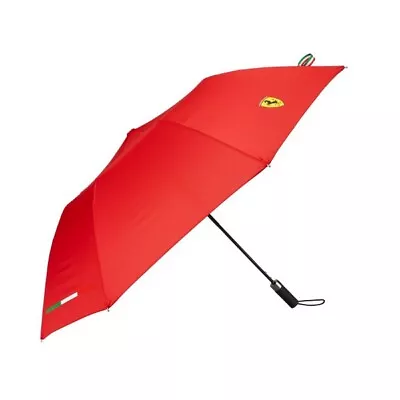 Scuderia Ferrari Compact Scudetto Umbrella Red - F1 Merchandise • £29.99