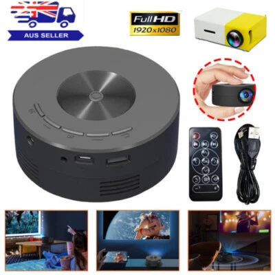 $36.99 • Buy Mini Projector USB LED 1080P Home Cinema Portable Pocket Projector Party Theater