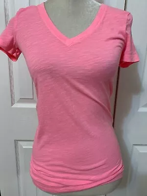 NEW Victoria's Secret PINK Short Sleeve Tshirt Top Pink Sz XS • $12.99