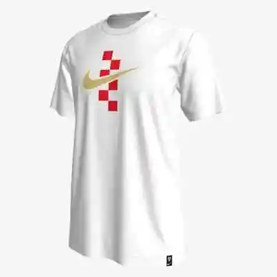 CROATIA Nike Core T-SHIRT Soccer Jersey WHITE HNS Top NEW Large L • $54