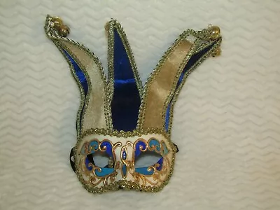 PIER ONE IMPORTS MASQUERADE MASK Hand Painted Made In Italy Bells & Faux Pearls • $29