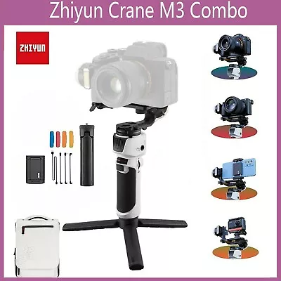 ZHIYUN Crane M3 Combo 3-Axis Camera Gimbal Stabilizer For Sport Camera Phone • $582.99