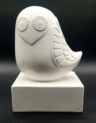 Jonathan Adler White Owl Bookend Figurine Lola Happy Chic • $15.99