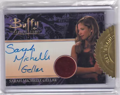 Buffy The Vampire Slayer Ultimate Series 2 Sarah Michelle Gellar Autograph Relic • $64
