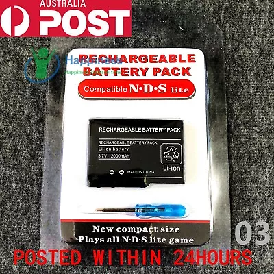 New Rechargable Battery Pack For Nintendo DS Lite 3.7V 2000mAh • $11.79