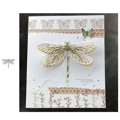 £3.95 • Buy Dragonfly Metal Cutting Dies Scrapbooking Embossing Album Paper Card Craft Decor