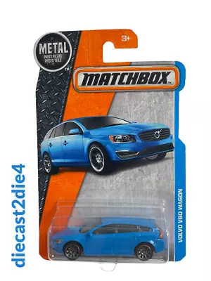 New/Factory Sealed Matchbox 2017 Release VOLVO V60 WAGON #8/125 Blue HTF! • $8.99