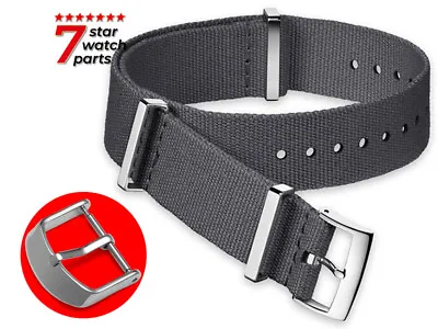 NATO Watch Strap Band DIVERS G10 Military NYLON Fabric Army Men’s Light Grey NEW • £7.49