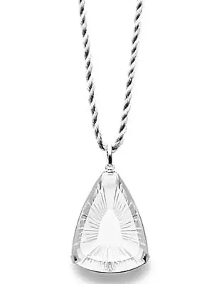 $365 LALIQUE Ice Light  Pendant Day Dream 1 3/4  Crystal 34  Necklace New In Box • £289.25