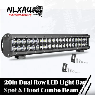 $48.99 • Buy 20 INCH Dual Row LED Light Bar Combo Spot Flood Offroad Truck Driving Fog Lamp