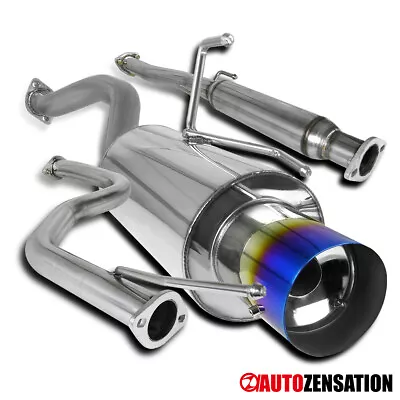 Fit 1992-2000 Honda Civic EX 2Dr 4Dr N1 Burnt Tip Catback Exhaust System SS • $154.99