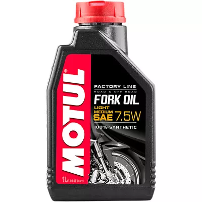 Motul Factory Line Road & Off Road Motorcycle Fork Oil (Light Medium) 7.5W 1 L • $25.77