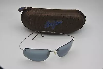 Maui Jim MJ-501-02 Sport Titanium Rimless Sunglasses Case 324S • $129.99