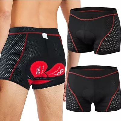 Men's MTB Bike Cycling 5D Gel Pad Shorts Underpants Shockproof Bicycle Underwear • $13.99