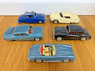 Vintage Litho Friction Metal Cars: Benz Lark Rolls Royce Limo 5.5   LOT Of  5 • $44.99