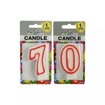 Number  70  Birthday Candle 7.5cm High Excellent For Parties And Events • $11.99