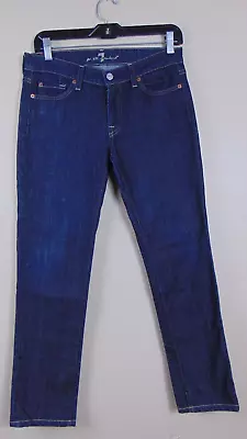 7 For All Mankind Dark Wash Denim Jeans Size 28 Blue Women's • $16.98