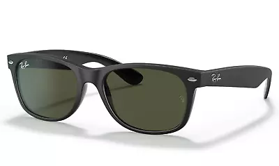 Ray Ban Sunglasses New Wayfarer Color Mix RB2132 646231 55-18 Matte Black G-15 • $261.91