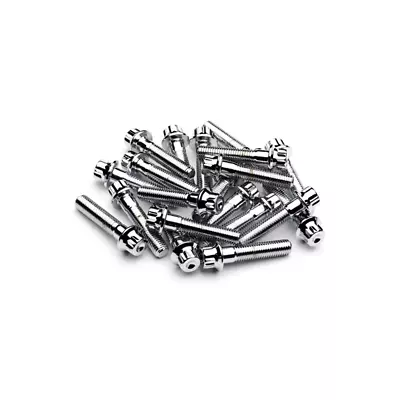 160x M6 32mm Chrome 3PC Wheel Split Rim Assembly Bolts BBS RS OZ Schmidt Screws • $140.41