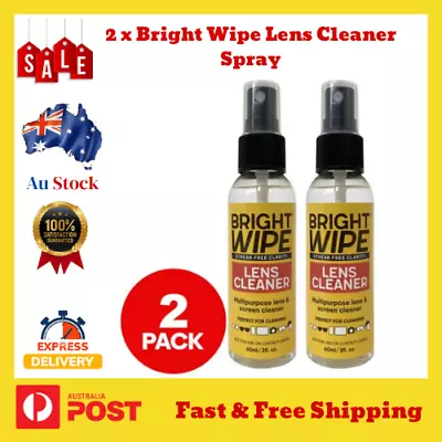 Lens Cleaning Solution Handy Lens Cleaner Spray Alcohol Free Multi Use 2x - 60mL • $9.99