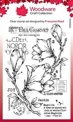 New Creative Expressions Rubber Stamp SPRING MAGNOLIA COLLAGE Free USA Ship • $12.95