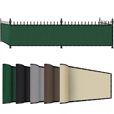 25' 50' Privacy Fence Screen Heavy Duty Fencing Mesh Shade Cover For Garden • $30.79