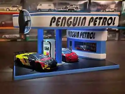 DIY Penguin Petrol Display Gas Station Compatible With Hot Wheels And Matchbox • $60