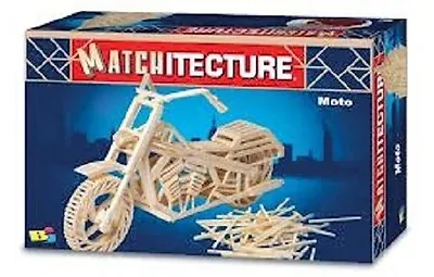 Matchitecture Moto Motorcyle Matchstick Model Craft Kit Motorbike NEW • £25.95