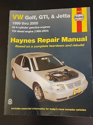 Vw Golf Gti & Jetta Repair Workshop Service Manual Book '99-'05 Volkswagen • $19.99