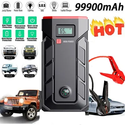 $78.99 • Buy Portable Car Jump Starter 2000A Power Bank Pack Vehicle Charger Battery Booster