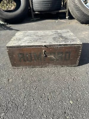 Vintage Rumford Baking Powder Wooden Box Advertising Crate • $50