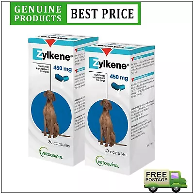 Zylkene Nutritional Supplement For 15 To 60 Kg Dogs 60 Capsules 450 Mg • $152.92