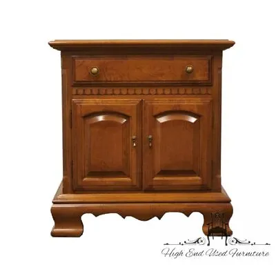 ETHAN ALLEN Old Manor Heirloom Nutmeg Maple 24  Cabinet Nightstand 10-5216 • $439.99